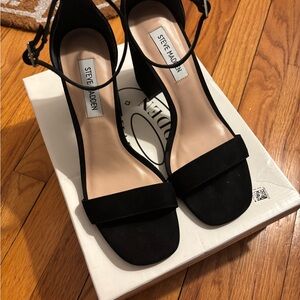 Steve Madden Black Heeled Sandals